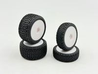 HobbyPlus Premounted Front / Rear Tires (White) - Speck B