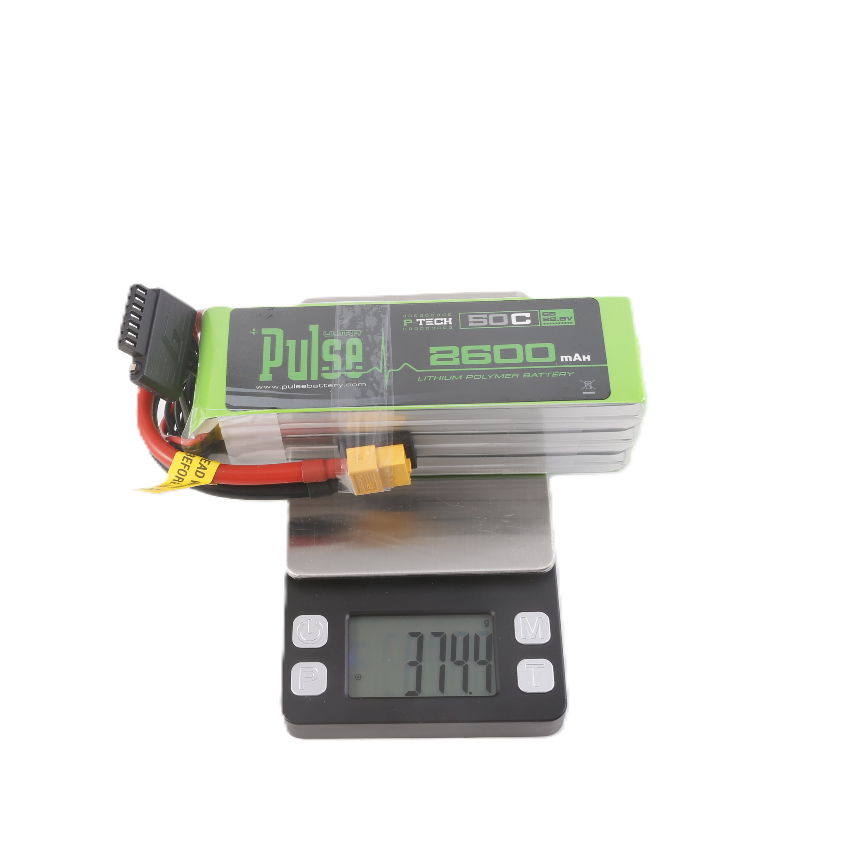 Pulse 2600mAh 50C 22.8V 6S P-Tech LiHV Battery - XT60 Connector