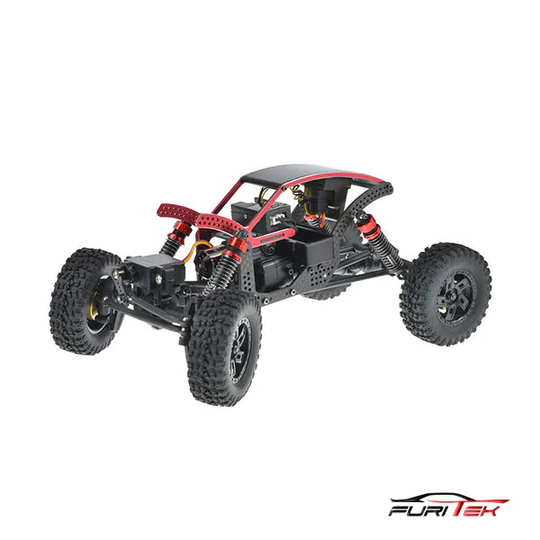 FURITEK BETTLE CARBON FIBER COMP CHASSIS FOR FURITEK FX118 RED VERSION - HeliDirect