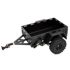 MEUS RACING Utility Trailer Car with Hitch for 1/18 TRX4M - BLACK - HeliDirect