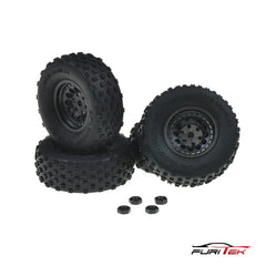 FURITEK TIRE AND WHEEL SETS FOR FX132 MT ETNA 1/32 SPARE PART - HeliDirect