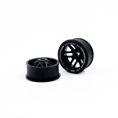 NXUSA-EVOAWD-F Nexx Racing “JUD” threaded carbon-fiber reinforced EVO AWD Flanged Front Wheels (2) pcs for Mini-Z - F8.5 OFFSET +2