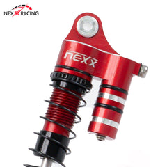 Nexx Racing 45mm Reservoir Shocks (4pcs) for 1/24 RC Crawler FMS FCX24/ FCX18 Hummer EV - RED