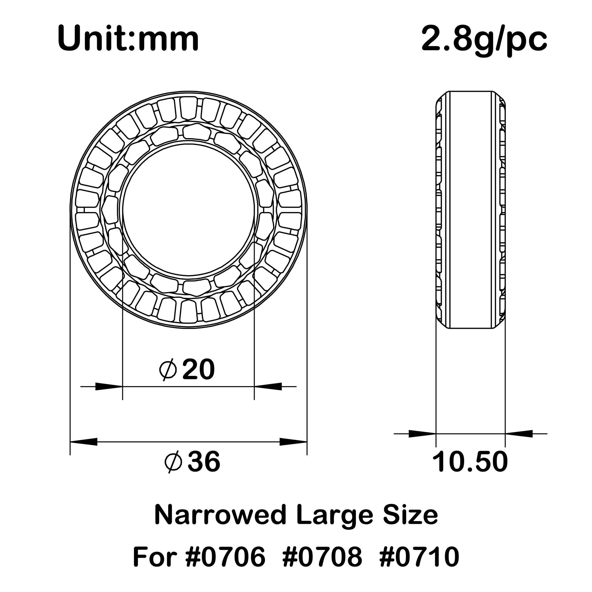 MEUS Racing Super Soft Silicone Tire Inserts for 0.7-inch Tires