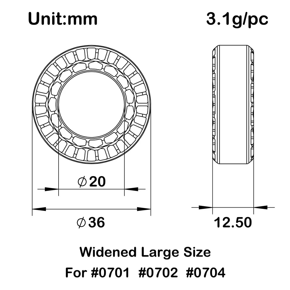 MEUS Racing Super Soft Silicone Tire Inserts for 0.7-inch Tires