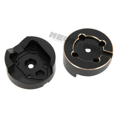 Meus Racing Brass Front Outer Portal Housing For Axial 1/18 UTB18 - BLACK - HeliDirect