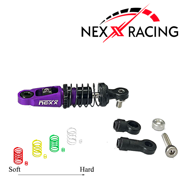 Nexx Racing Dual Spring Center Oil Shock Premium - PURPLE