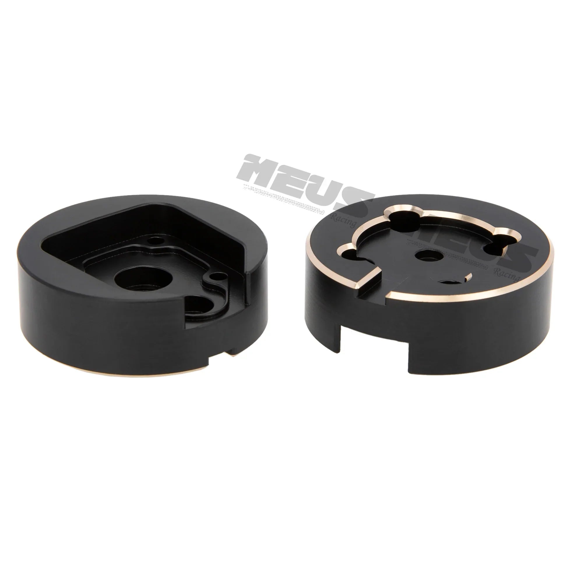 Meus Racing Brass Rear Outer Axle Housing For Axial 1/18 UTB18 - BLACK - HeliDirect