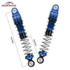 Nexx Racing 45mm Oil Shocks (4pcs) for 1/24 RC Crawler FMS FCX24/ FCX18 Hummer EV - BLUE