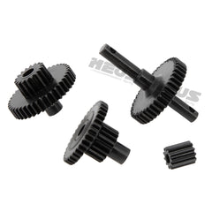 Meus Racing Steel Low Range Transmission Gear Set Upgrade Parts for TRX-4M TRX4M Bronco Defender 1/18 RC Crawler Car - HeliDirect