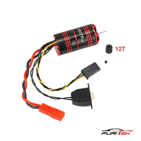 FURITEK UNITY PRO 3500kv 2-in-1 Micro FOC Brushless System with RX for FOR REDCAT ASCENT-18