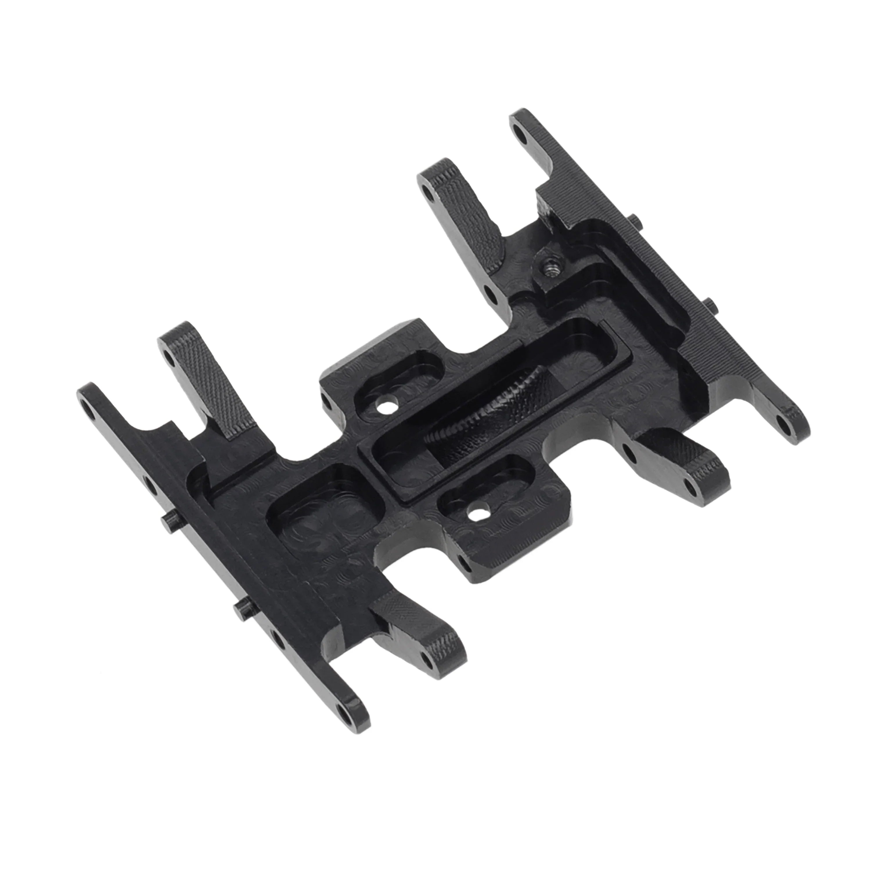 Meus Racing Center Transmission Skid Plate for Axial SCX24 90081 Wrangler - BLACK - HeliDirect