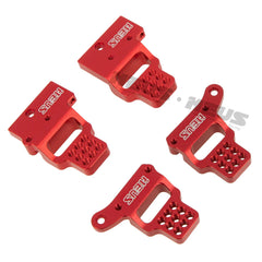 Meus Racing Aluminum Multi-hole Shock Mount Metal Adjustable Shock Tower Bracket for TRX4M Bronco Defender - RED - HeliDirect