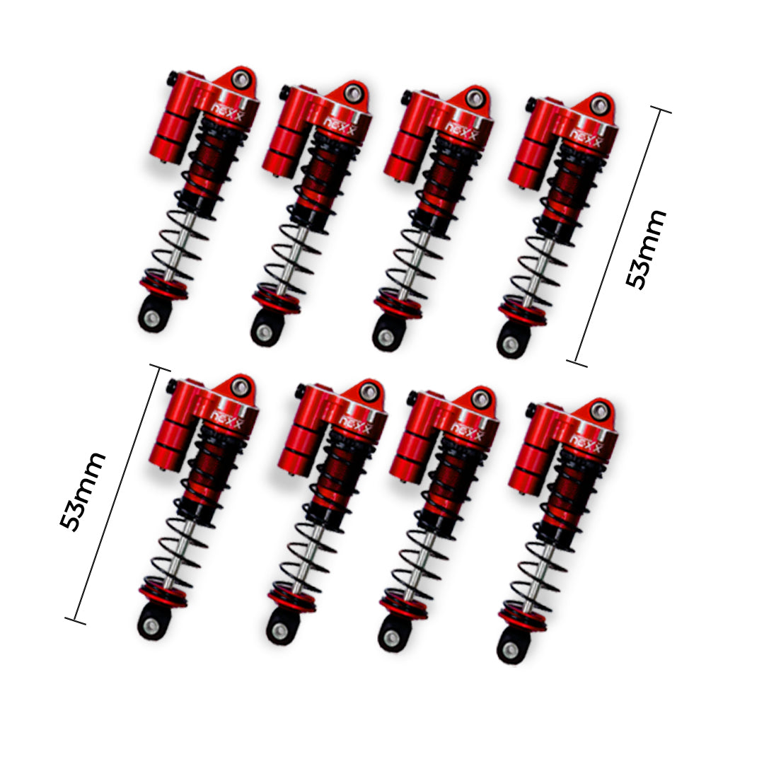 Nexx Racing 53mm Reservoir shocks (8pcs) for Terranaut 8x8