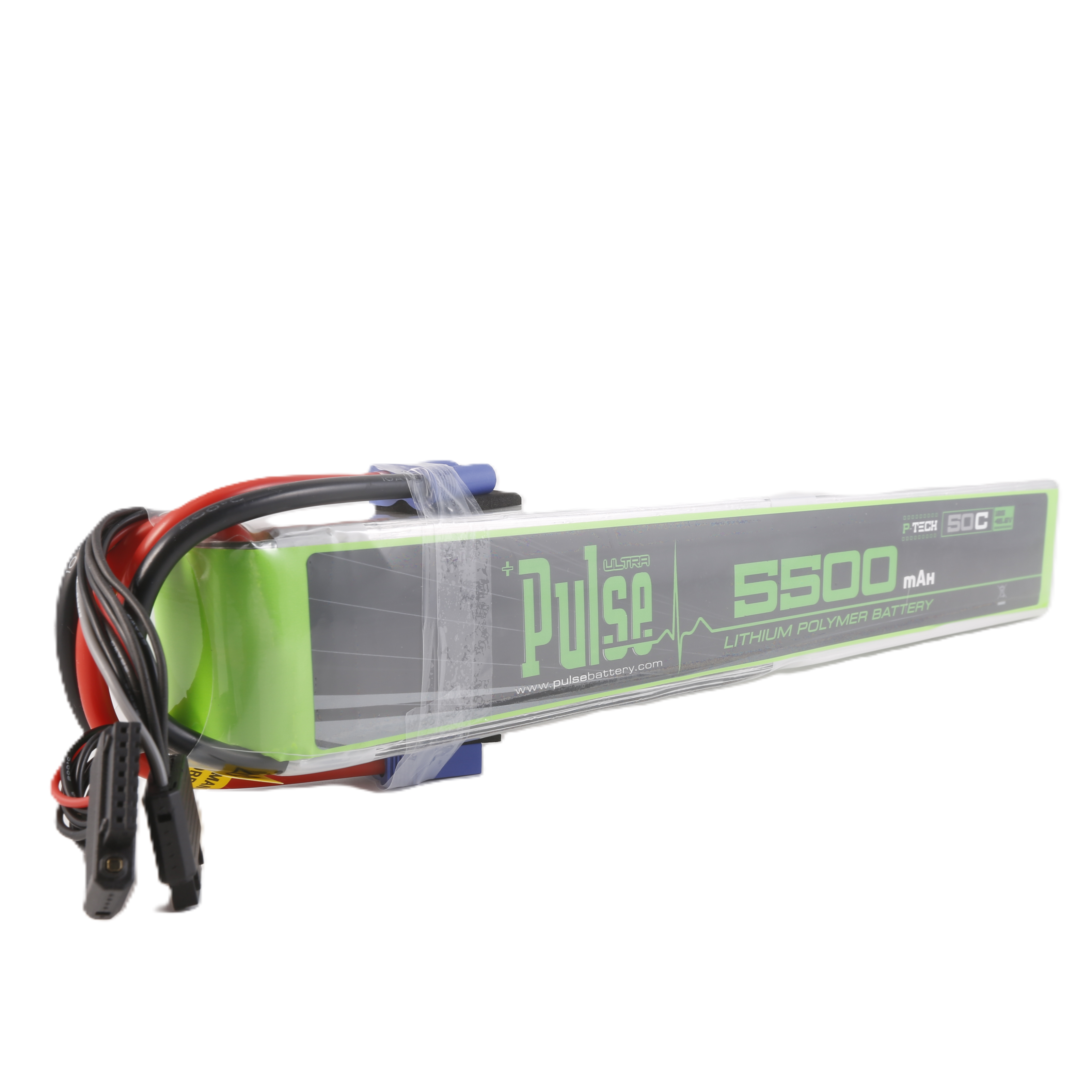 Pulse 5500mAh 50C 45.6V 12S P-Tech LiHV Battery - EC5 Connector