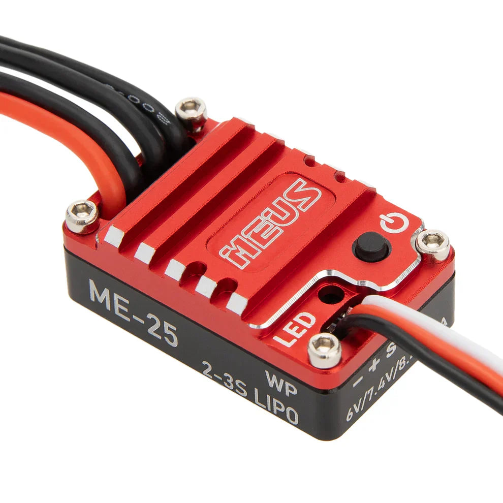 MEUS Racing ME25 25A Brushed Mini ESC for 1/24 SCX24 AX24 FCX24 1/18 TRX4M Ascent-18 RC Crawler