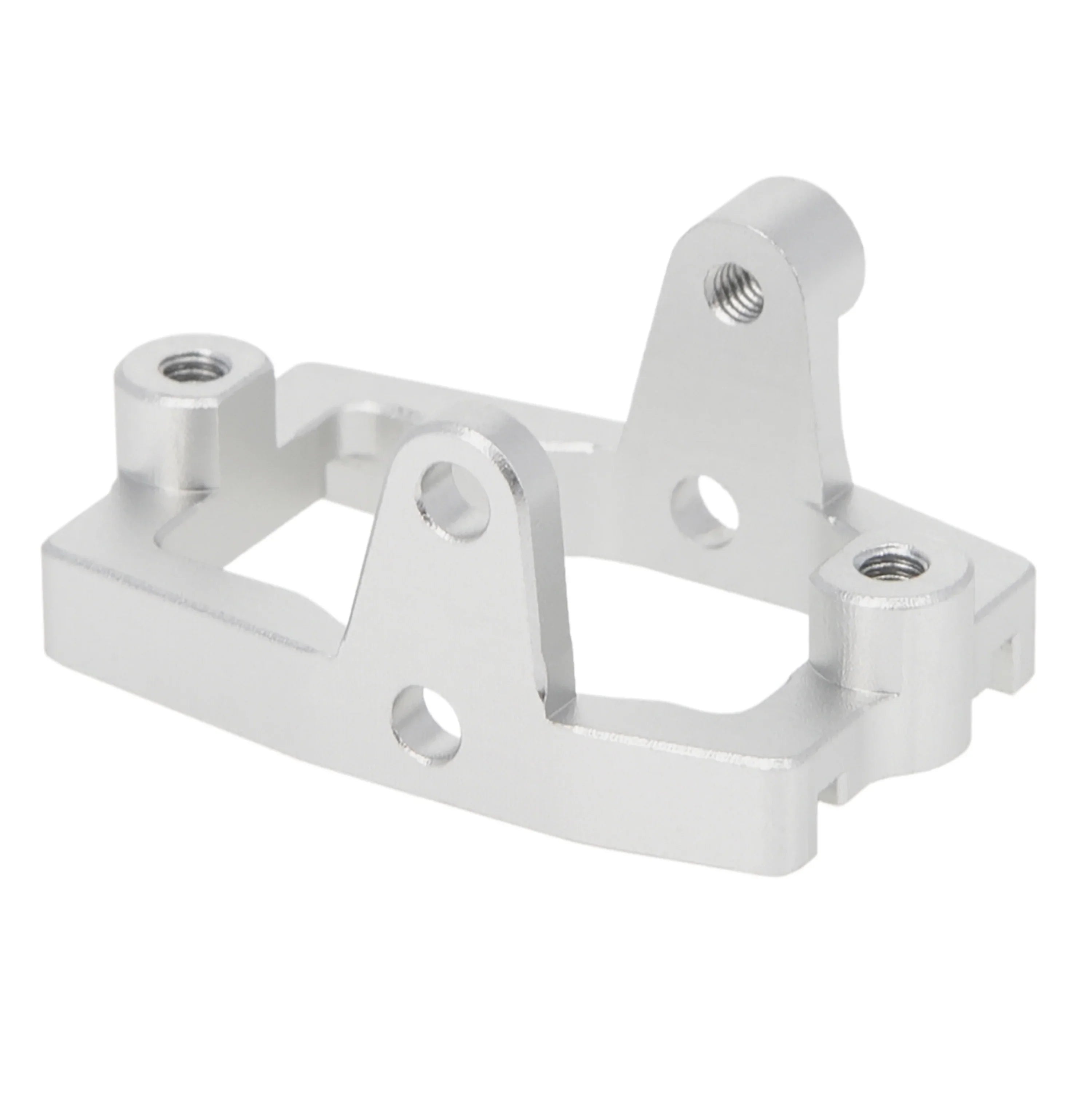 Meus Racing Aluminum Servo Mount Metal Servo Mount for 1/18 TRX4M TRX-4M RC Crawler Upgrade Parts Accessories - SILVER - HeliDirect