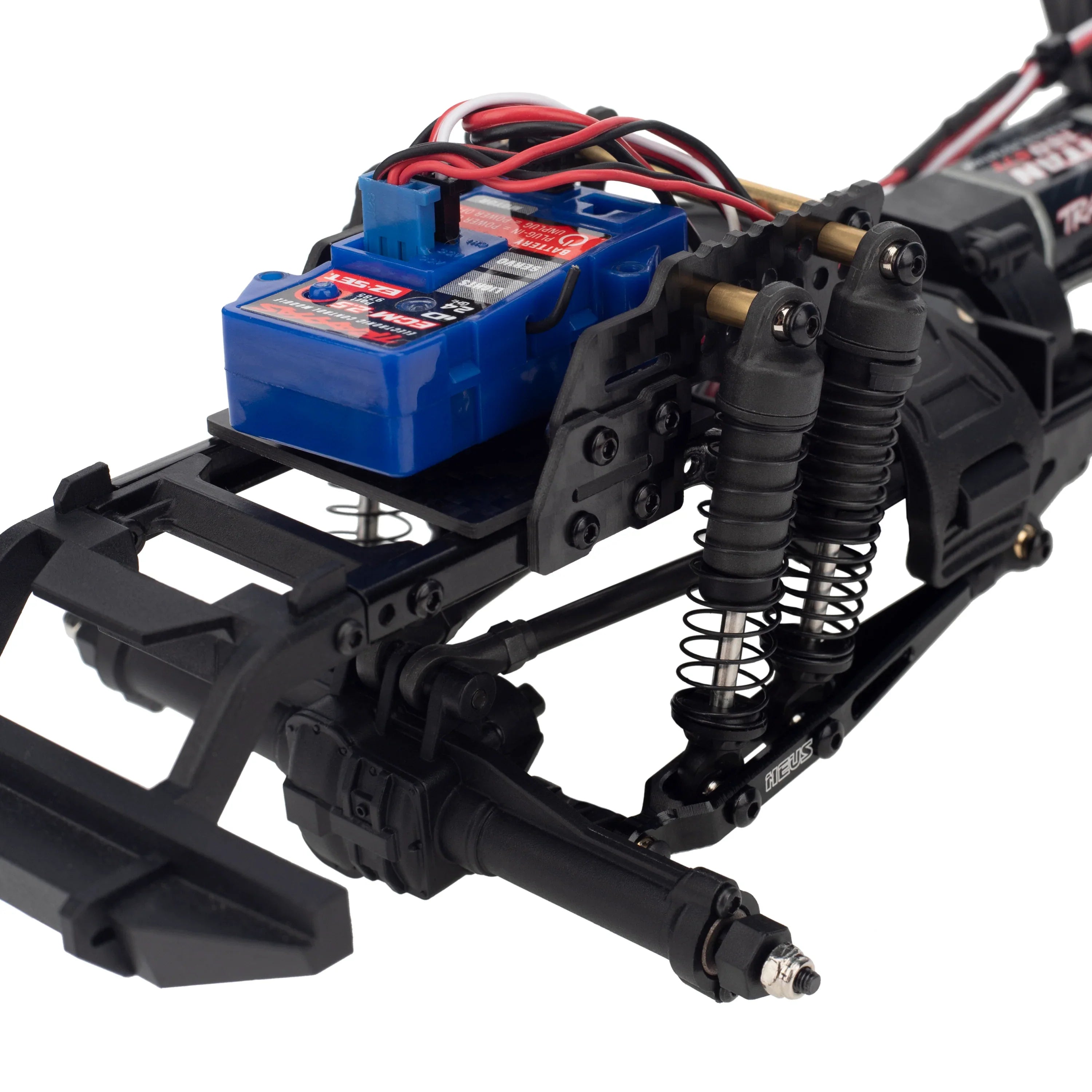 MEUS Racing Aluminum Rear Suspension Trailing arms;Rear Knife Arms; Dual Shocks for 1/18 TRX4M Crawler Upgrade - HeliDirect