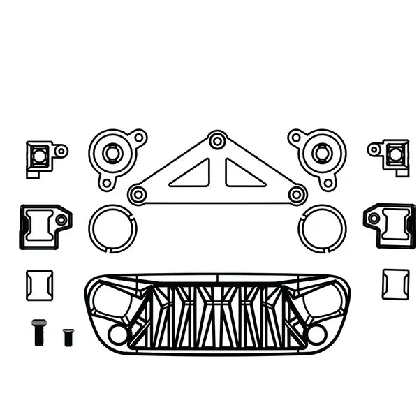 FURITEK FX118 KATANA LIGHT MOUNT SET - HeliDirect