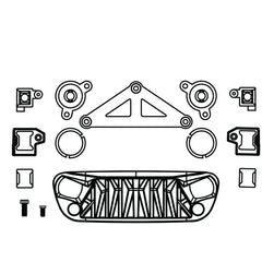 FURITEK FX118 KATANA LIGHT MOUNT SET - HeliDirect