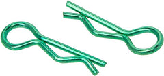 MEUS RACING 100pcs Aluminum R-Clips Body Clips Buckles for 1/18 1/16 1/24 RC Model Car Upgrade Parts Accessories (Green) - HeliDirect