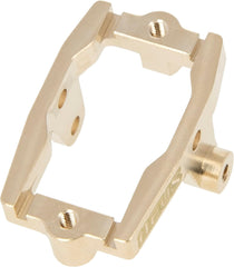 Meus Racing Aluminum Servo Mount Metal Servo Mount for 1/18 TRX4M TRX-4M RC Crawler Upgrade Parts Accessories (Brass) - HeliDirect