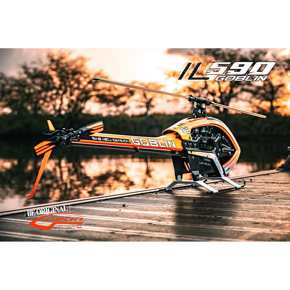 SAB ILGoblin PRO 590 Orange w/ Main and Tail Blades
