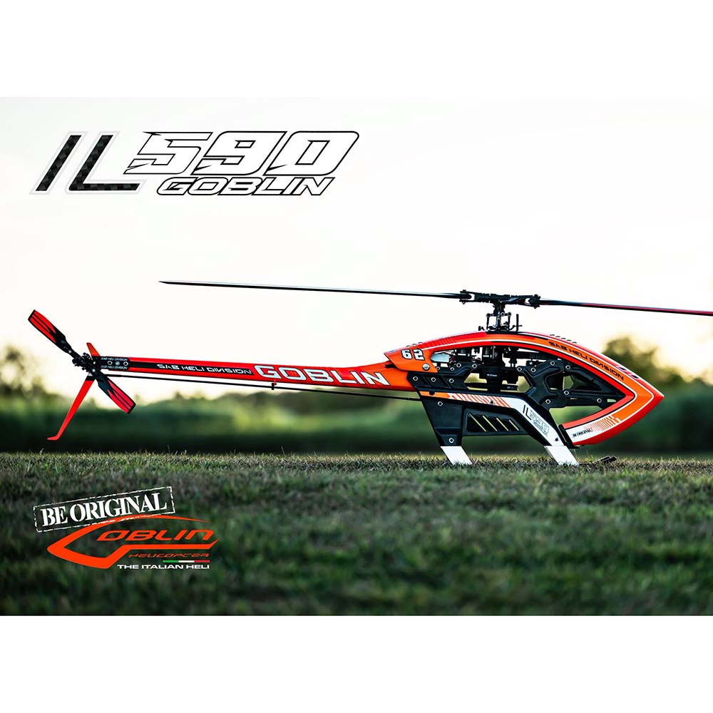 SAB ILGoblin PRO 590 Orange w/ Main and Tail Blades