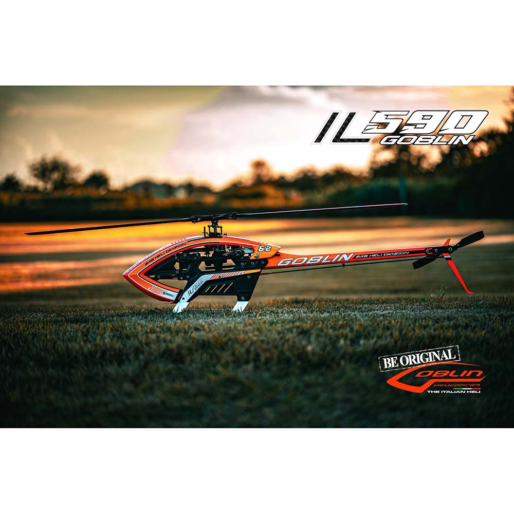 SAB ILGoblin PRO 590 Orange w/ Main and Tail Blades