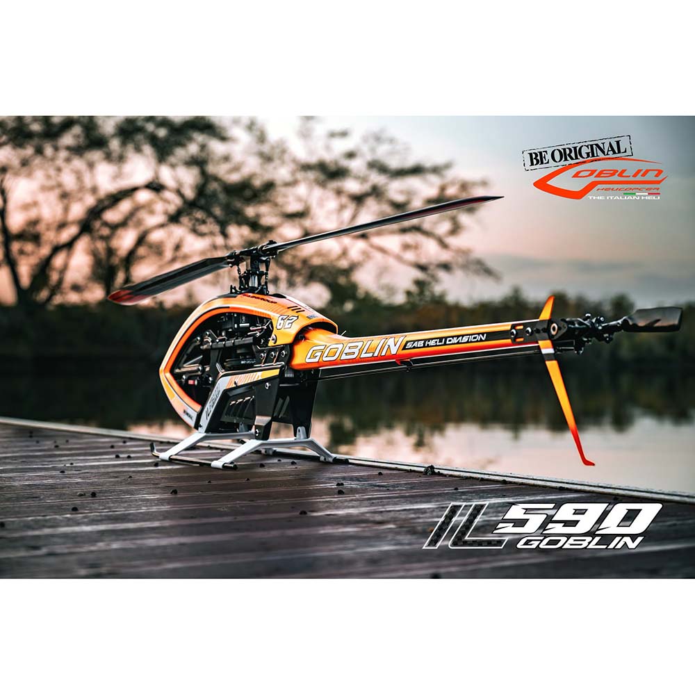 SAB ILGoblin PRO 590 Orange w/ Main and Tail Blades