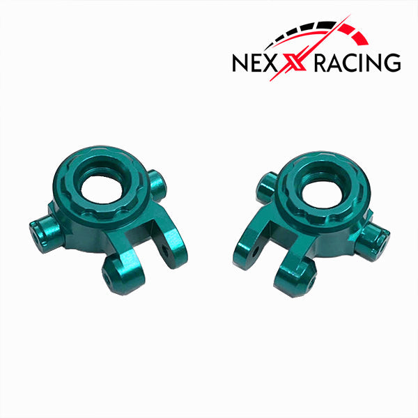 Nexx Racing Front Steering Knuckle for Traxxas 1/10 Jato - Red Turquoise