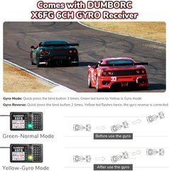DUMBORC X6PM-350 2.4GHz 6CH Surface Radio with X6FG Gyro Receiver