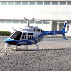 RC ERA 4CH C138 Bell206 Gyro Stabilized Helicopter w/ Optical Sensor Flow and Upgraded Transmitter - RTF (3 servos) - Blue