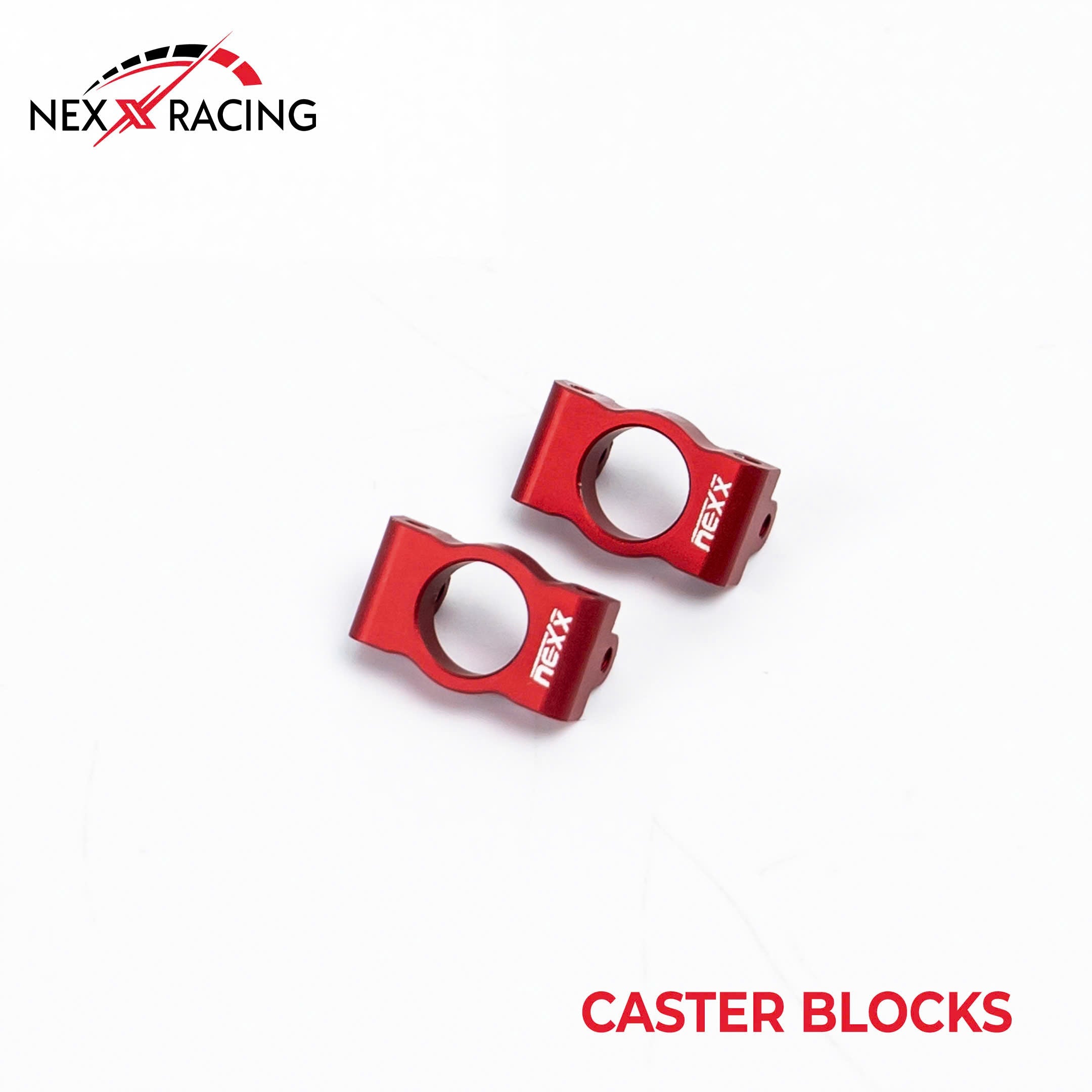 Nexx Racing Aluminum Caster Blocks Micro_B - RED