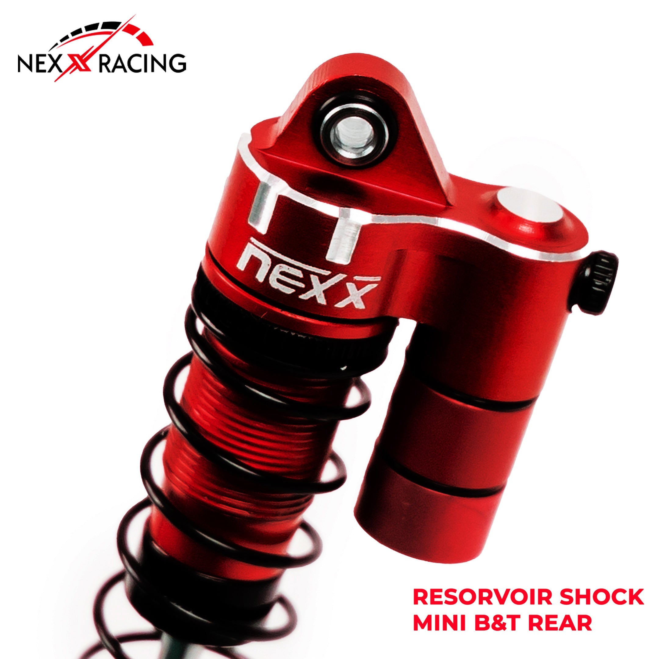 Nexx Racing Rear Reservoir shock (2pcs) for Mini-T& Mini-B - RED