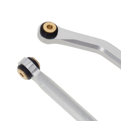 MEUS Racing  CNC Aluminum High Clearance Chassis Links for 1/24 RC Crawler LWB 133.5mm Axial SCX24 AXI90081 Deadbolt AXI00004 B17 (Silver) - HeliDirect