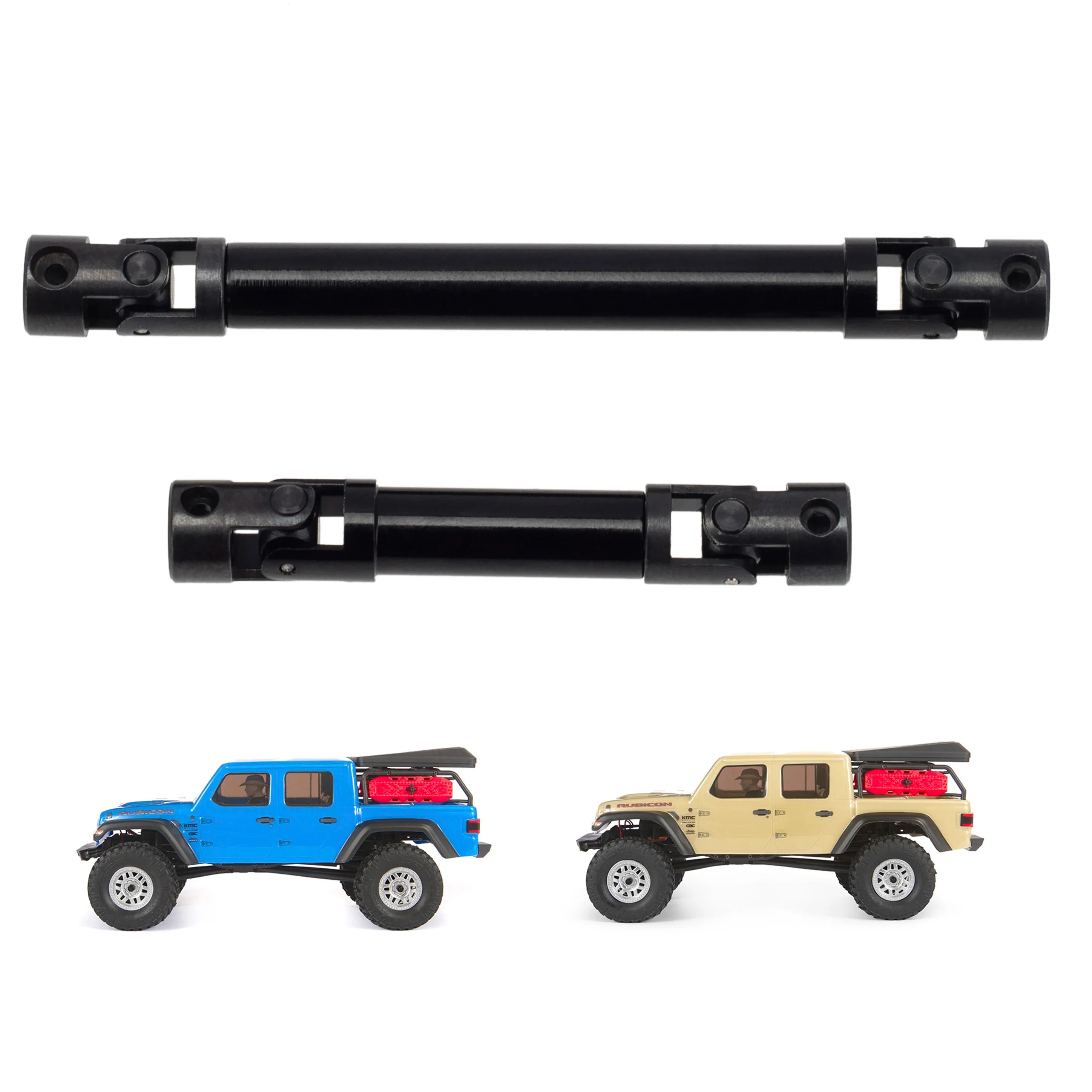 MEUS Racing  Metal Front&Rear Drive Shaft for Axial 1/24 SCX24 90081 C10 Jeep Ford Bronco (Section C) - HeliDirect