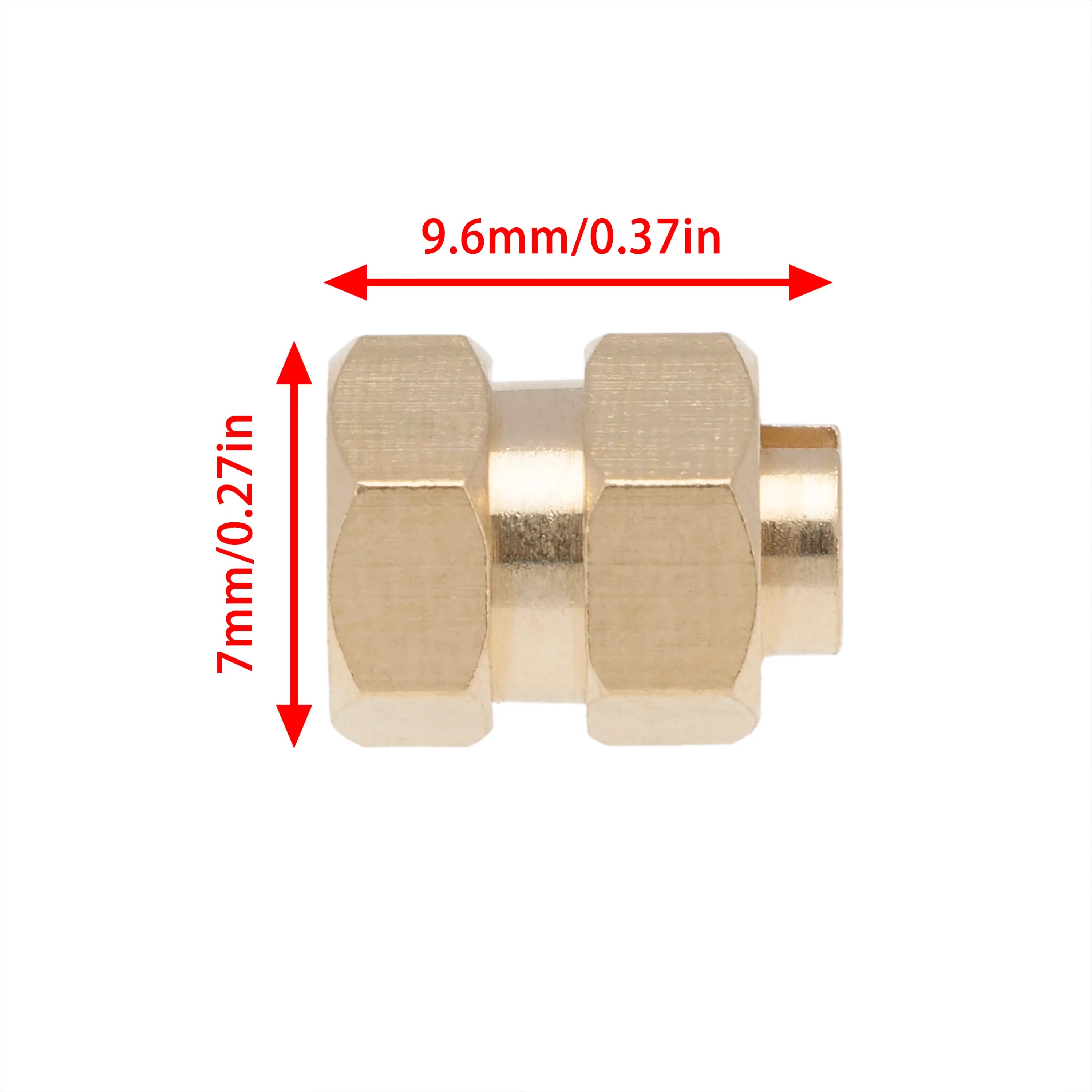 MEUS Racing Brass Extended Hex Wheel Hubs Hex Drive Adapters for AXIAL SCX24 1/24 RC Crawler Car Single Side Widening of Widening Combiner 4mm - HeliDirect