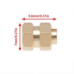 MEUS Racing Brass Extended Hex Wheel Hubs Hex Drive Adapters for AXIAL SCX24 1/24 RC Crawler Car Single Side Widening of Widening Combiner 4mm - HeliDirect