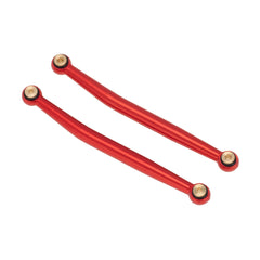 MEUS Racing Aluminum Alloy Link and Steering Rod Kit for Axial SCX24 B-17 C10 Jeep 1/24 RC Car (Red) - HeliDirect