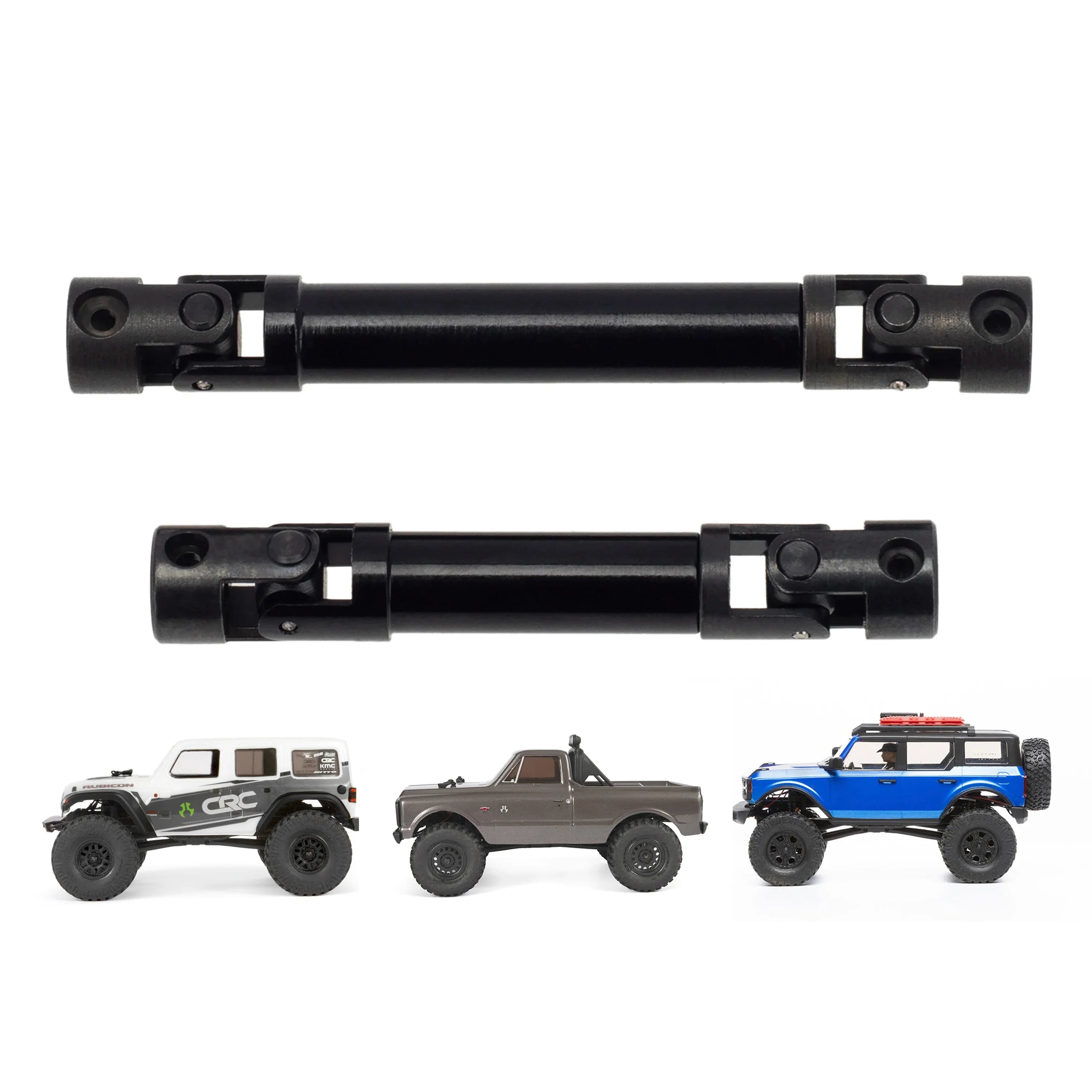 MEUS Racing  Metal Front&Rear Drive Shaft for Axial 1/24 SCX24 90081 C10 Jeep Ford Bronco (Section B) - HeliDirect