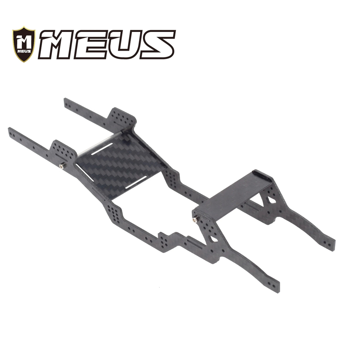 MEUS Racing Carbon Fiber LCG Chassis Kit Frame Girder, Low Center of Gravity Carbon Fiber Frame Upgrade Part for Axial SCX24 Deadbolt JLU C10 Bronco 90081 - HeliDirect