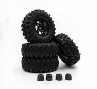 HobbyPlus 1.2inch Mudder-XL Tire Set ( 68mm ) - HeliDirect