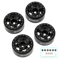 MEUS Racing 0.7-inch Beadlock Wheels Rims Deep-Dish Wheel for 1/30 Axial SCX30 1/32 Redcat Ascent-32