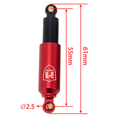 MEUS Racing 55MM Emulation Shocks Built-in Oil Shock for 1/18 TRX4M 4PACK - RED - HeliDirect