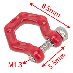 MEUS Racing Simulation U-shaped Metal Shackle Trailer Hook for SCX24 TRX4M - Model B Square - HeliDirect