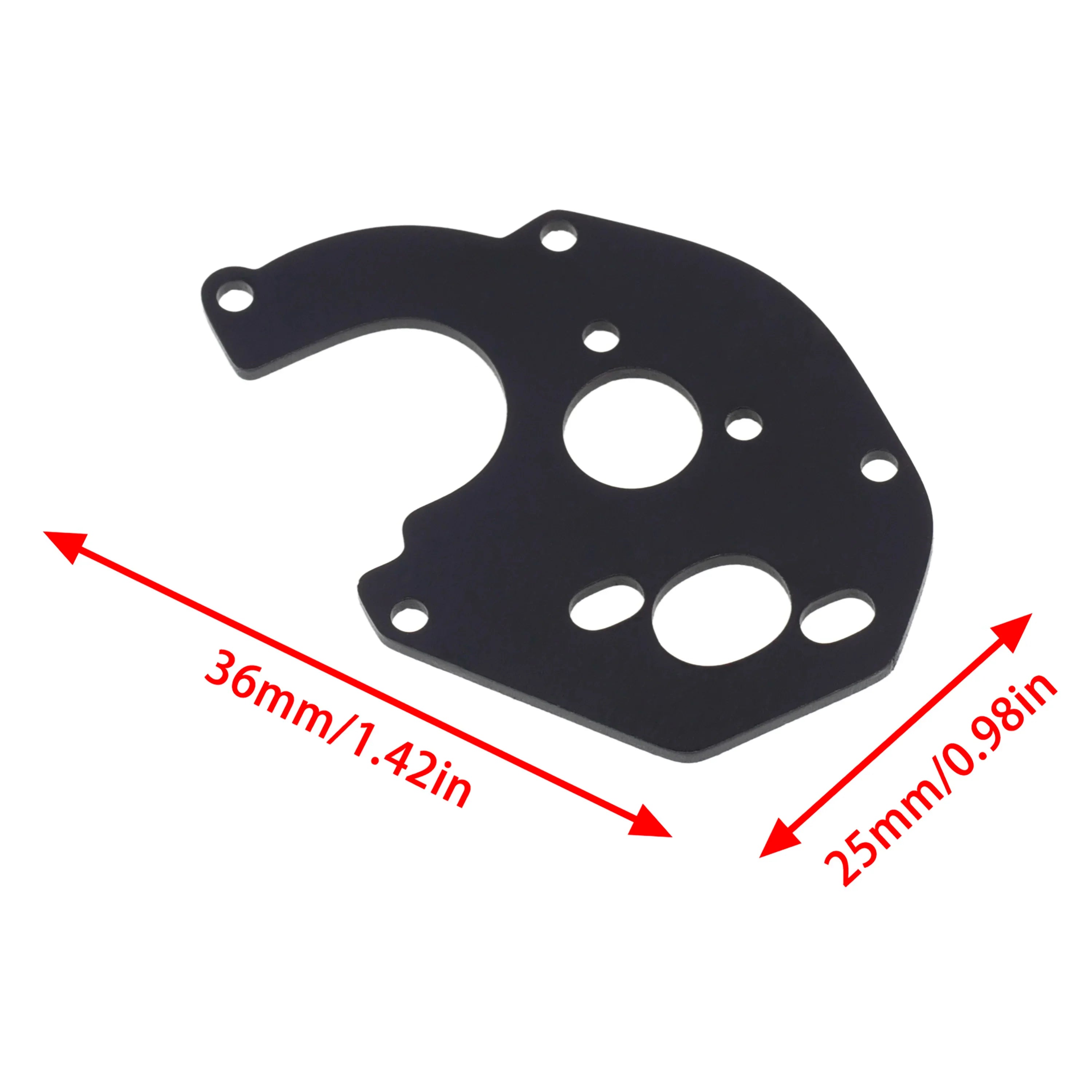 MEUS Racing Metal Motor Plate Aluminum Alloy Motor Mount Plate for 1/24 Axial SCX24 90081 C10 RC Car Upgrade Parts (Black) - HeliDirect