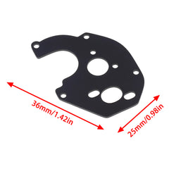 MEUS Racing Metal Motor Plate Aluminum Alloy Motor Mount Plate for 1/24 Axial SCX24 90081 C10 RC Car Upgrade Parts (Black) - HeliDirect