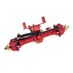 MEUS Racing 1/24 RC Crawler Car CNC Aluminum Front and Rear Axle for SCX24 90081 C10 1/24 RC Crawler Car CNC Aluminum Front and Rear Axle for SCX24 90081 C10 Jeep (Red) - HeliDirect