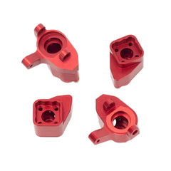 MEUS Racing Front & Rear Axle Refit High Lift Portal Axles Kit, CNC Machined Aluminum Portal Axle Units Upgrades Accessories Parts for Axial SCX24 90081 C10 Jeep - Red - HeliDirect